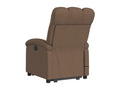 Brown Fabric Electric Reclining Massage Chair