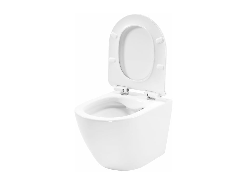 Meublita Rimless Wall-Hung Toilet Bowl Meublita/Slim/Zm N White