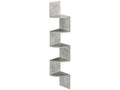 Optic Concrete Wall Shelf 123x20x20 Cm HxWxD