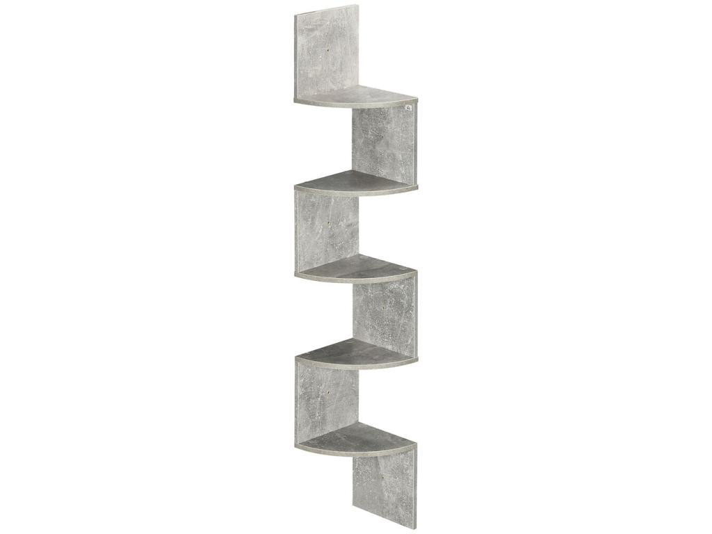 Optic Concrete Wall Shelf 123x20x20 Cm HxWxD