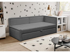 Trundle bed for teenager - double bed - dark grey - Meublita