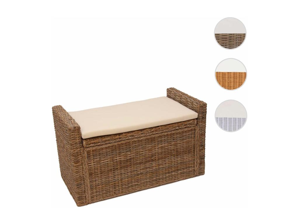 Meublita Rattan grey storage chest