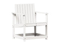 White garden chair, 62x56x77 cm, solid pine wood