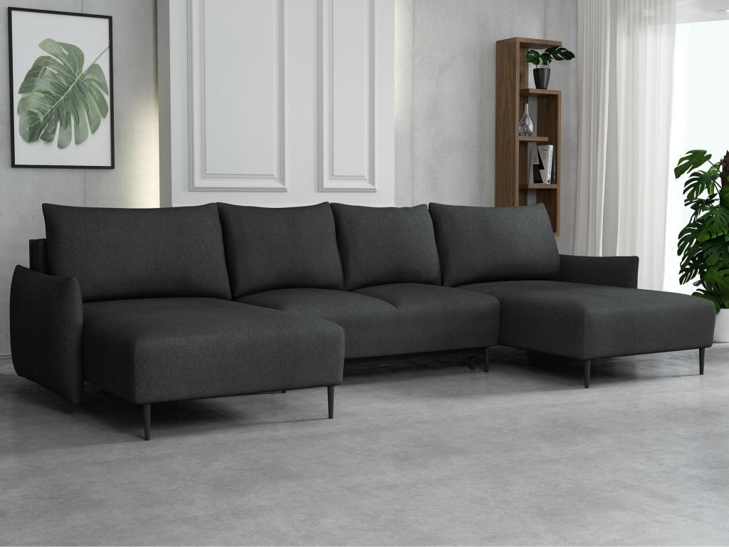 Meublita 223 Grey Corner Sofa with Sleeping Function and Bed Box, 328x160x88cm