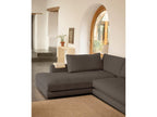 3/4 seater left-hand corner sofa in dark grey, 275cm