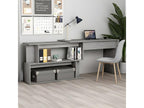 Corner desk, concrete grey, 200x50x76 cm, chipboard