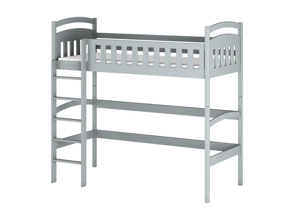 Meublita loft bed LB004 90x190 cm Gray