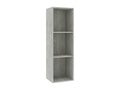 Concrete Grey Bookshelf/TV Unit 36x30x114cm Engineered Wood