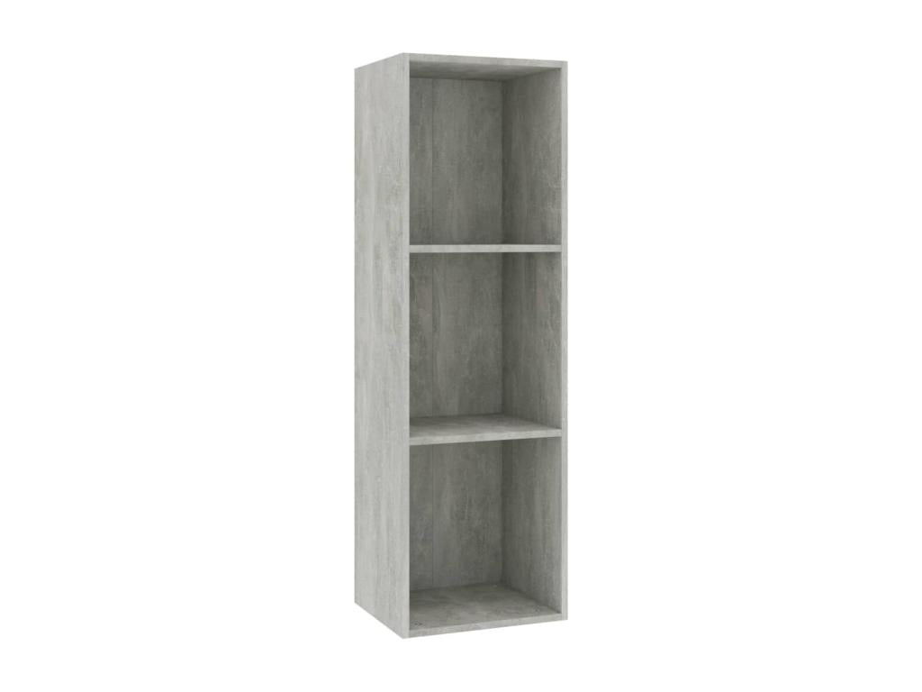 Concrete Grey Bookshelf/TV Unit 36x30x114cm Engineered Wood