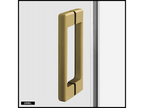 Shower Door with Side Panel - 120x70x200 - BRUSHED GOLD - TOP - LEFT