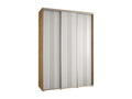 Meublita 6 Sliding Door Wardrobe 235.2/180/60 3 Doors Meublita/White/Silver