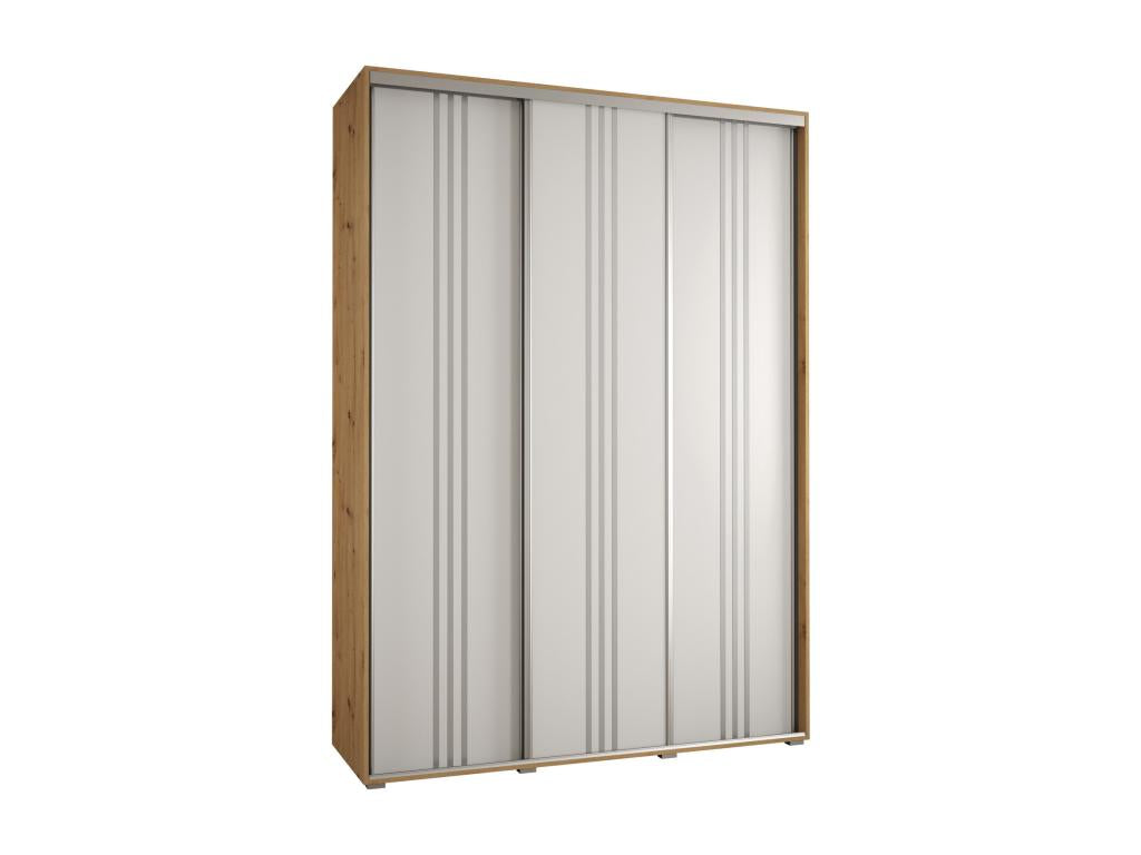 Meublita 6 Sliding Door Wardrobe 235.2/180/60 3 Doors Meublita/White/Silver