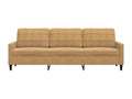 3-seater sofa, brown, 210 cm, velvet