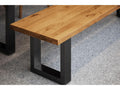 Meublita - Natural oiled wild oak dining bench