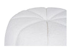 White Paisley Pouf 48x48x38 cm Meublita
