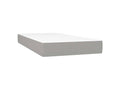 Meublita bed base with light grey mattress 100x200 fabric
