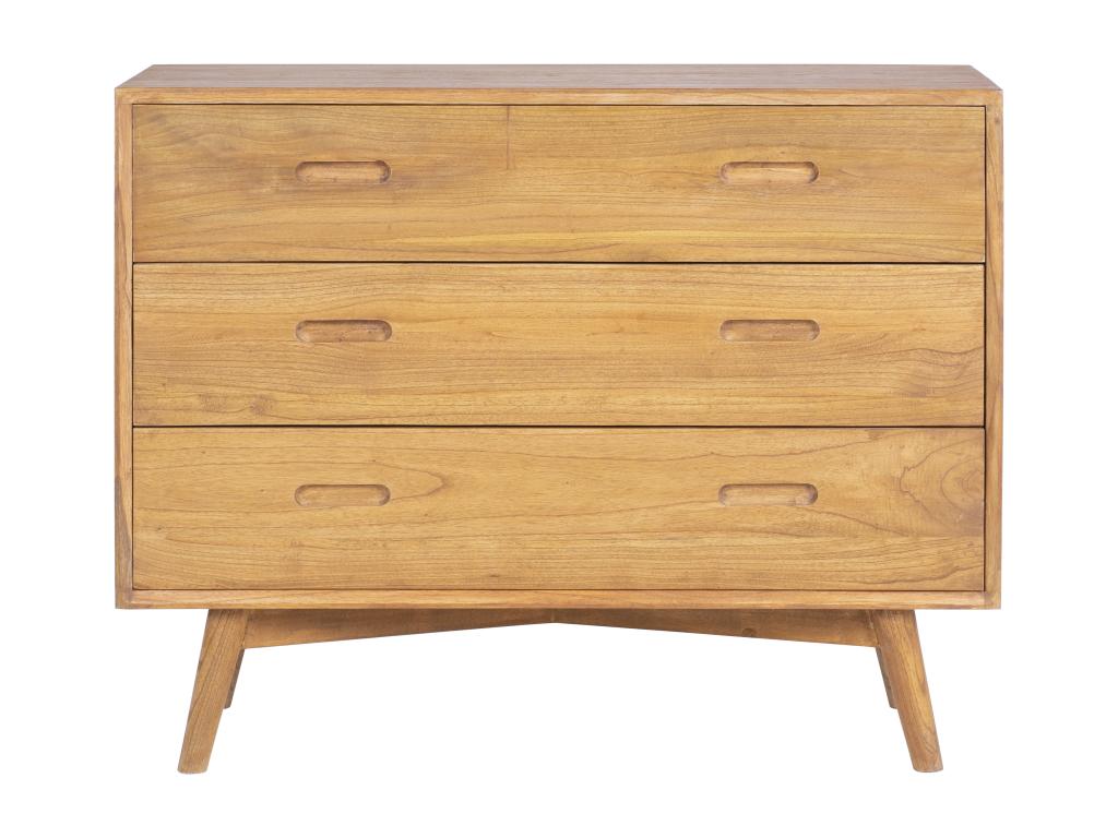 3-drawer chest - Meublita wood - Natural - Meublita