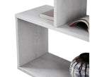 Low 3-tier bookcase in melamine-coated wood - Length 110 x Depth 24 x Height 97 cm