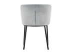 'Meublita' chair, light grey fabric, dimensions H76 x W52 x D54, ideal for your kitchen or dining room