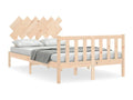 Bed frame with headboard 120x200 solid wood