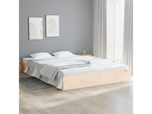 Solid wood bed frame 140x200 cm