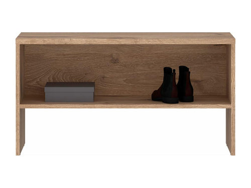 Meublita shoe storage bench with shelf, shoe storage for entryway, 90x49x36 cm, oak color