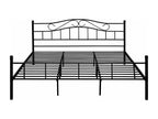 Double bed with silver frame, 208x186x84 cm, 03 0002672
