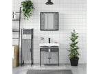 Meublita 3-piece bathroom cabinet set, grey