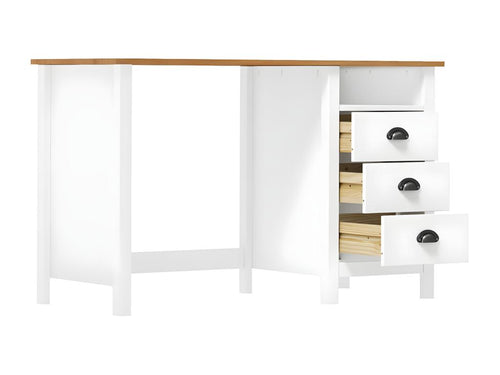 Vertchez desk with 3 drawers, 120x50x74 cm, solid pine