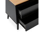 Meublita 2-drawer bedside table, black