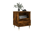 Smoked oak bedside table 40x35x50 engineered wood