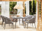 Meublita Grey Glass Garden Table
