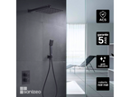 Meublita CIES GPC009/NG Recessed Anti-Limescale Shower Column, Matte Black