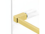 80cm walk-in shower screen, gold finish, Meublita GOLD SHINE