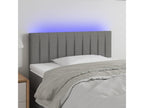 Dark Grey LED Headboard 100x5x78/88 cm Fabric
