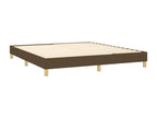 Upholstered bed base with mattress, dark brown, 160x200 cm