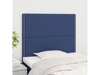 2-piece headboard set, blue, 100x5x78/88 cm, fabric