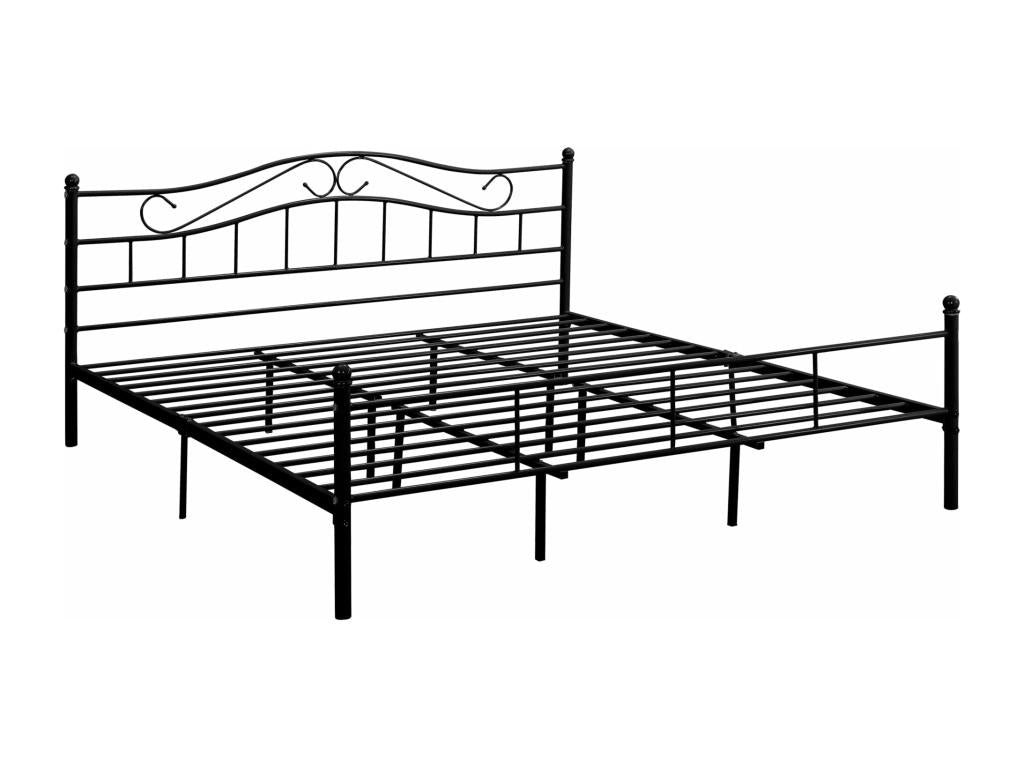 Double bed with silver frame, 208x186x84 cm, 03 0002672