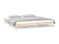 150x200 cm Extra Large Solid Wood LED Bed Frame