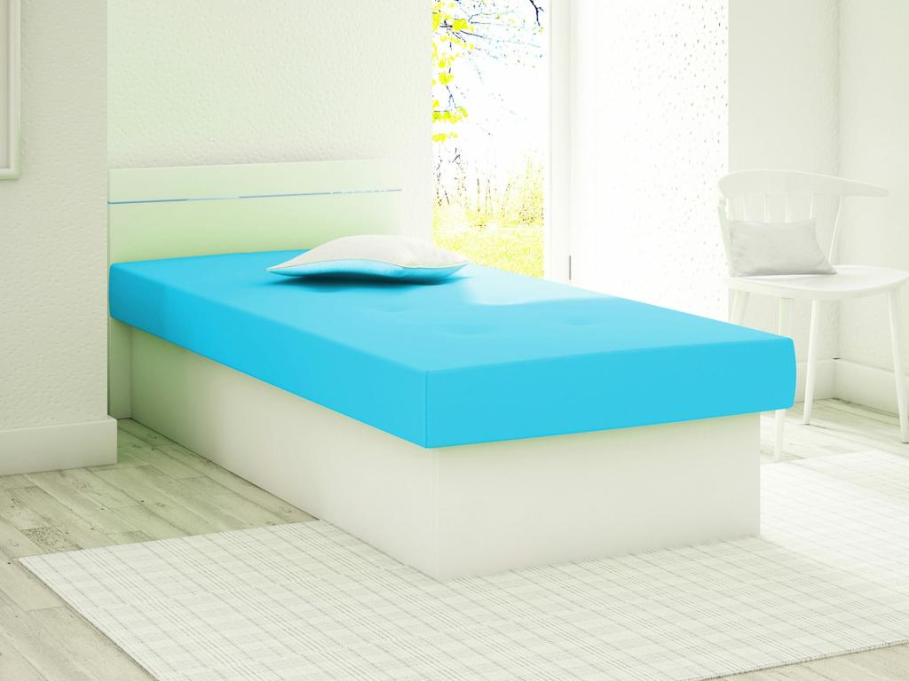 Meublita Bed 101 Single Turquoise 80x190 No 80x192x68cm