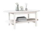 White coffee table 110x55x45 Solid pine wood