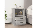 Meublita bedside tables, 2 pcs, grey, 43x36x60