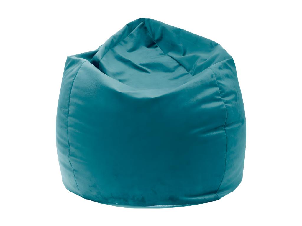 Meublita Pear-shaped pouf - peacock blue - 14200v-34