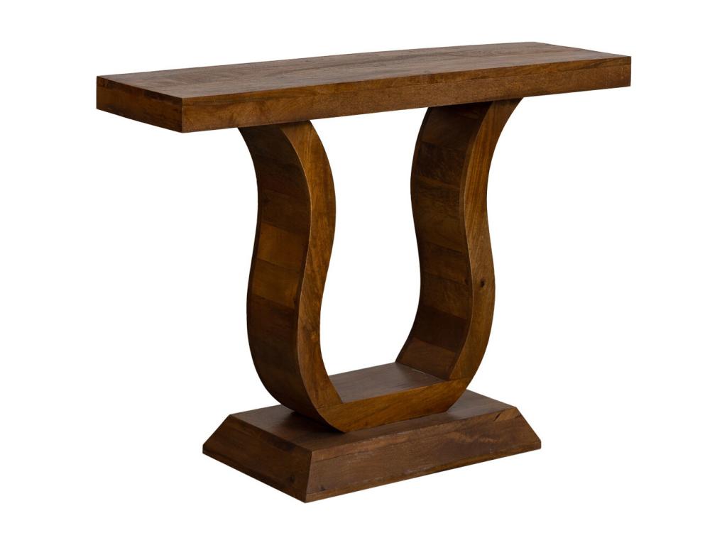 Hand-finished brown hall 102x30x76