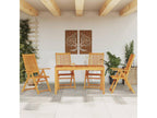 5-piece garden dining set, solid wood, Meublita