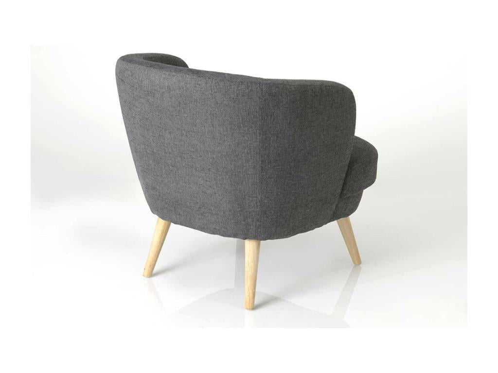 Dark grey Meublita armchair