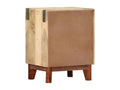 Bedside table 40x30x52 cm Solid raw mango wood
