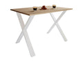 Meublita Premium Wooden Kitchen Table Dining Table Xona X White 80 - 110 - Oak Meublita