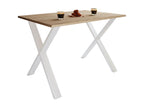 Meublita Premium Wooden Kitchen Table Dining Table Xona X White 80 - 110 - Oak Meublita