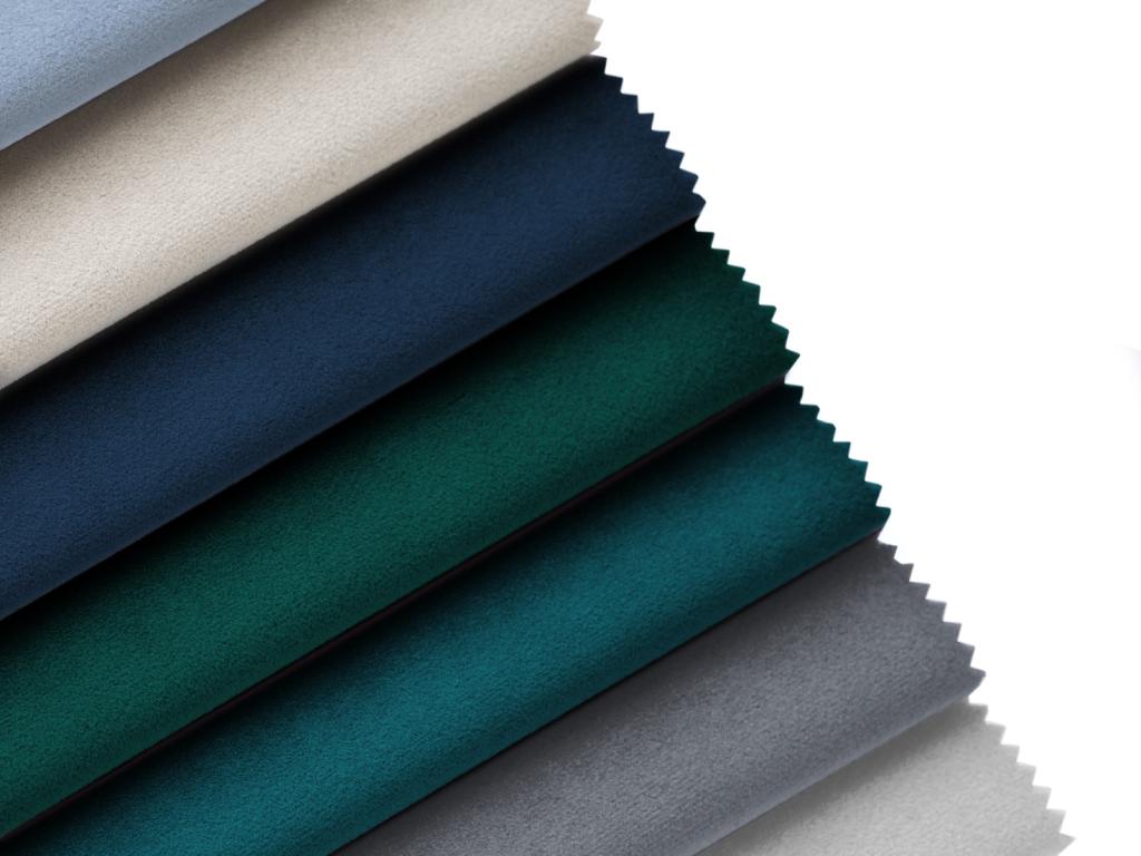 Meublita - Meublita left-facing chaise longue in blue velvet - 170x110x95cm